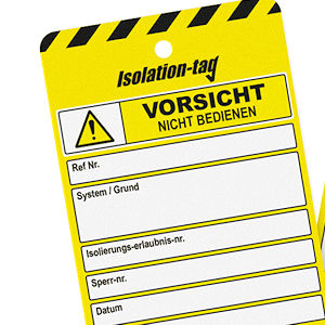 IsolationTag Kennzeichnung