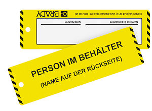 Anh&auml;nger Person im Beh&auml;lter