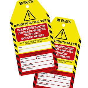 Pr&uuml;fanh&auml;nger f&uuml;r Ger&uuml;stverankerungen