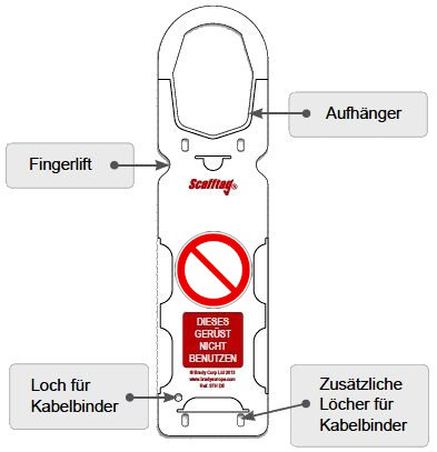 Scafftag für Gerüste