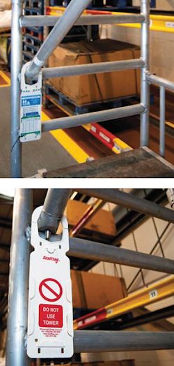 Towertag für mobile Masten und Gerüsttürme