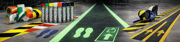 Bodenkennzeichnung und Markierungen