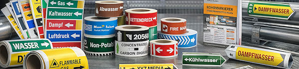 Rohrkennzeichnungen und Zubeh&ouml;r