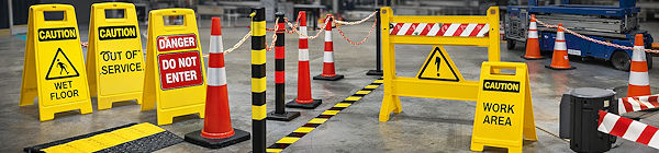 Absperren und Warnen