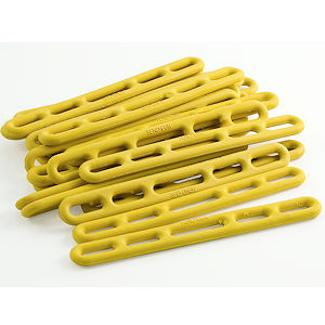 Gelbe Verbindungsglieder aus Hartgummi
