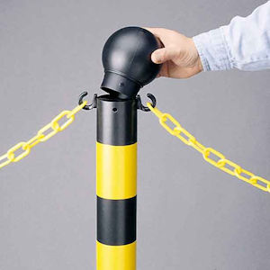 Bradylink Sperrpfosten Schwarz-Gelb